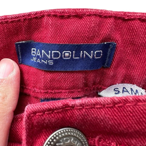 Bandolino women's size 18 Samantha red/cranberry jeans - Picture 2 of 4